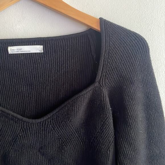 OAK + FORT SWEETHEART NECKLINE TOP - Picture 8 of 15